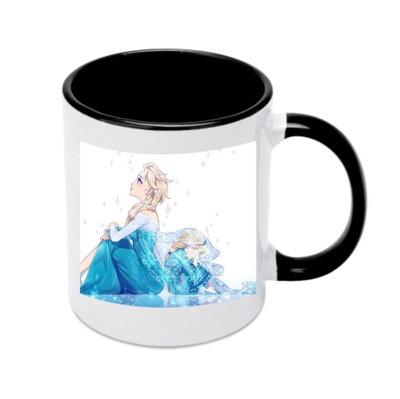 （画像用） アナと雪の女王 アンナ エルサ Frozen Anna Elsa カラーマグカップ