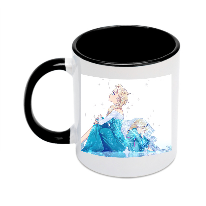 （画像用） アナと雪の女王 アンナ エルサ Frozen Anna Elsa カラーマグカップ