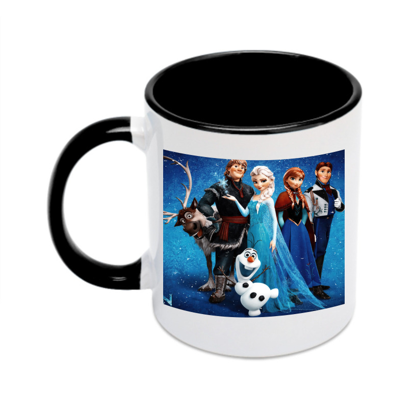 （画像用） アナと雪の女王 アンナ エルサ Frozen Anna Elsa カラーマグカップ