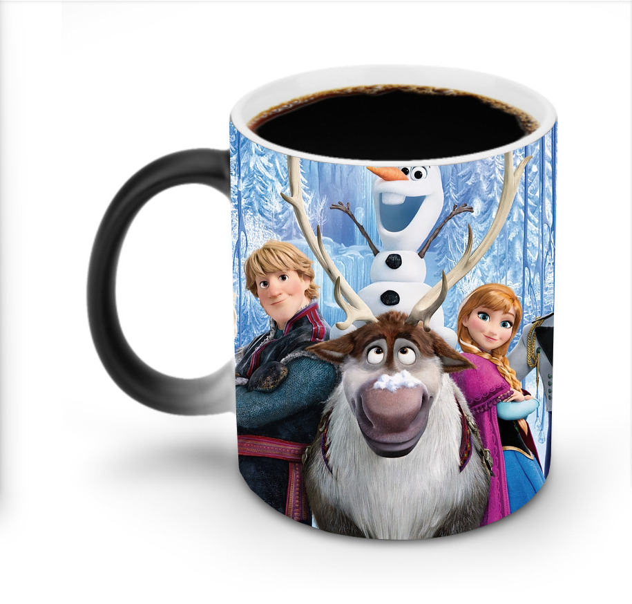 （画像用） アナと雪の女王 アンナ エルサ Frozen Anna Elsa 温度変色マグカップ