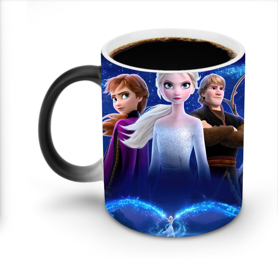 （画像用） アナと雪の女王 アンナ エルサ Frozen Anna Elsa 温度変色マグカップ