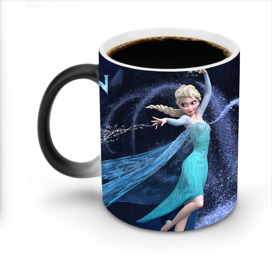 （画像用） アナと雪の女王 アンナ エルサ Frozen Anna Elsa 温度変色マグカップ