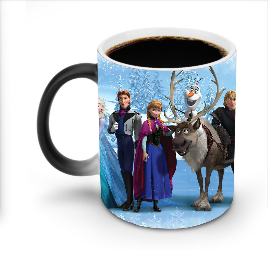 （画像用） アナと雪の女王 アンナ エルサ Frozen Anna Elsa 温度変色マグカップ