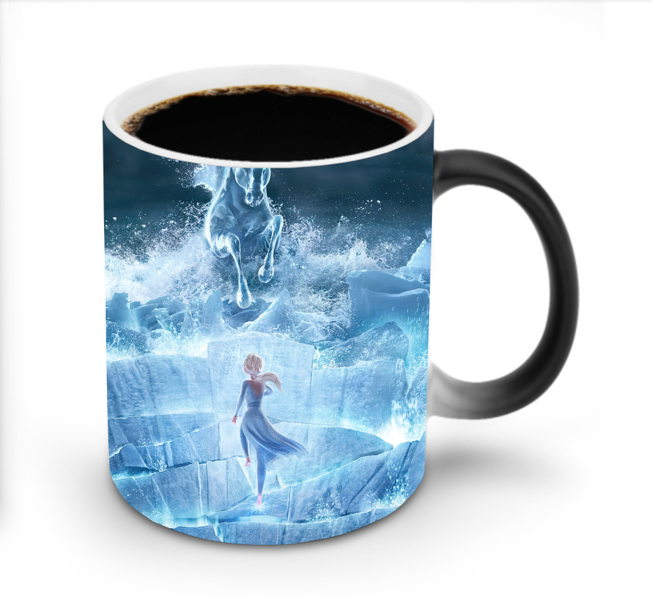（画像用） アナと雪の女王 アンナ エルサ Frozen Anna Elsa 温度変色マグカップ
