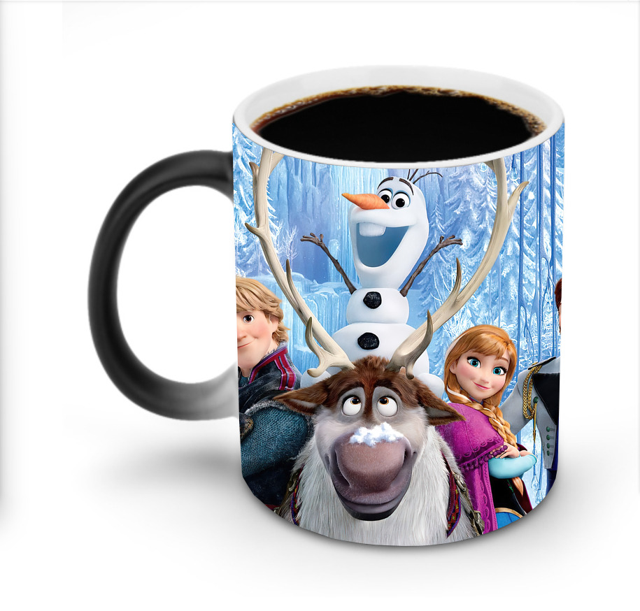 （画像用） アナと雪の女王 アンナ エルサ Frozen Anna Elsa 温度変色マグカップ