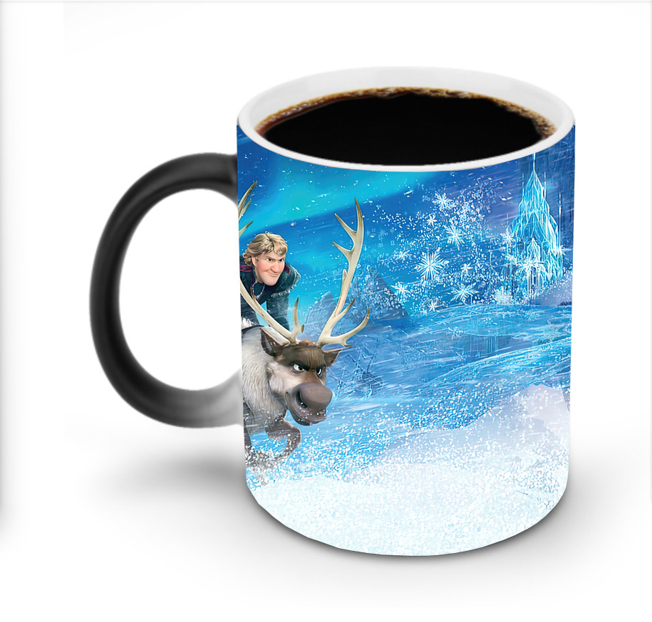 （画像用） アナと雪の女王 アンナ エルサ Frozen Anna Elsa 温度変色マグカップ