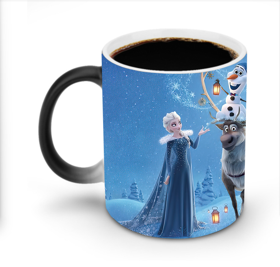 （画像用） アナと雪の女王 アンナ エルサ Frozen Anna Elsa 温度変色マグカップ