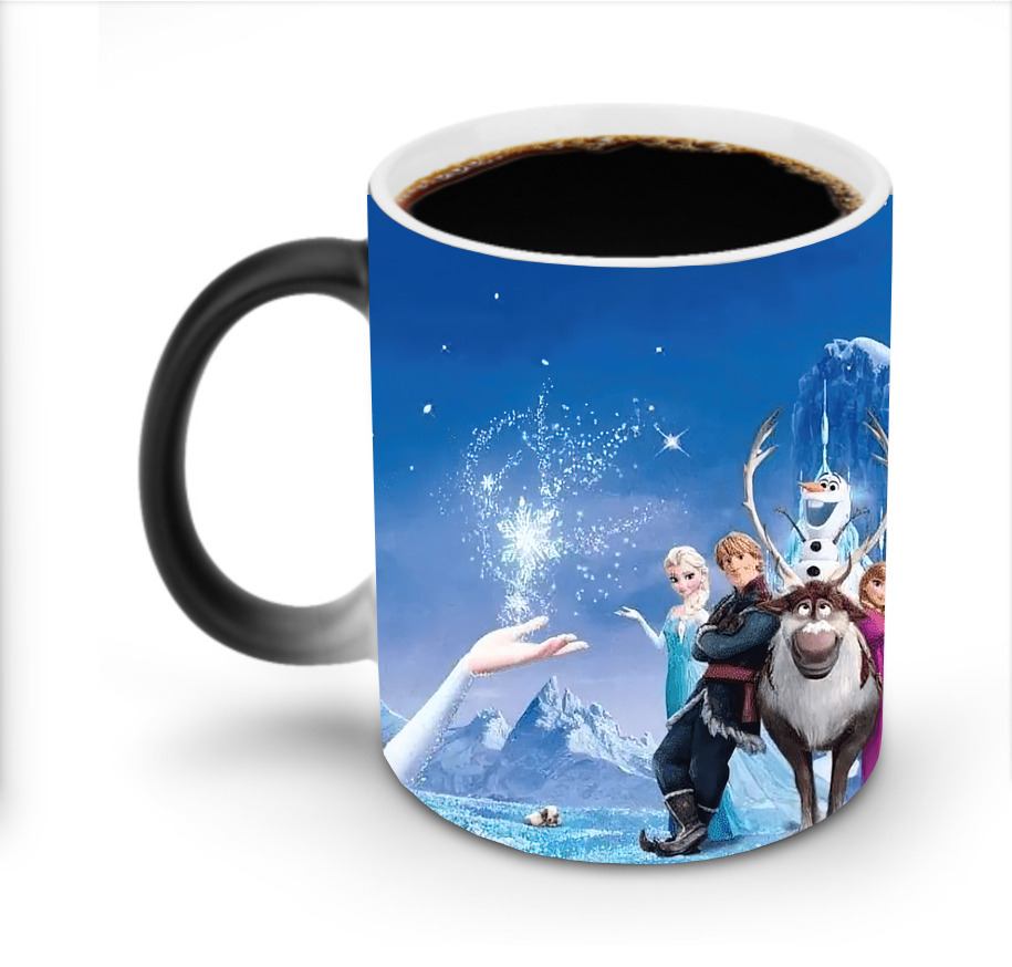 （画像用） アナと雪の女王 アンナ エルサ Frozen Anna Elsa 温度変色マグカップ