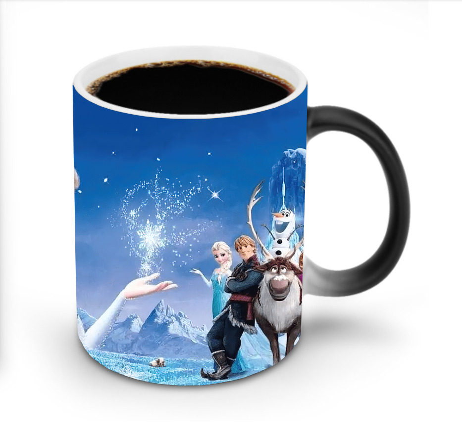 （画像用） アナと雪の女王 アンナ エルサ Frozen Anna Elsa 温度変色マグカップ
