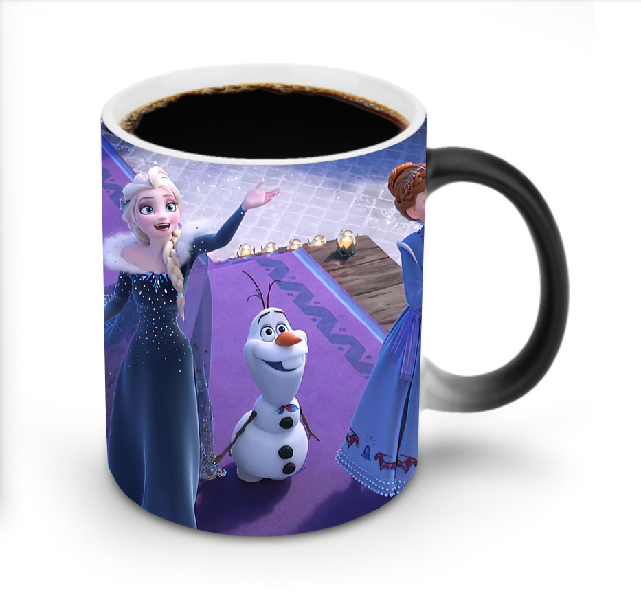 （画像用） アナと雪の女王 アンナ エルサ Frozen Anna Elsa 温度変色マグカップ