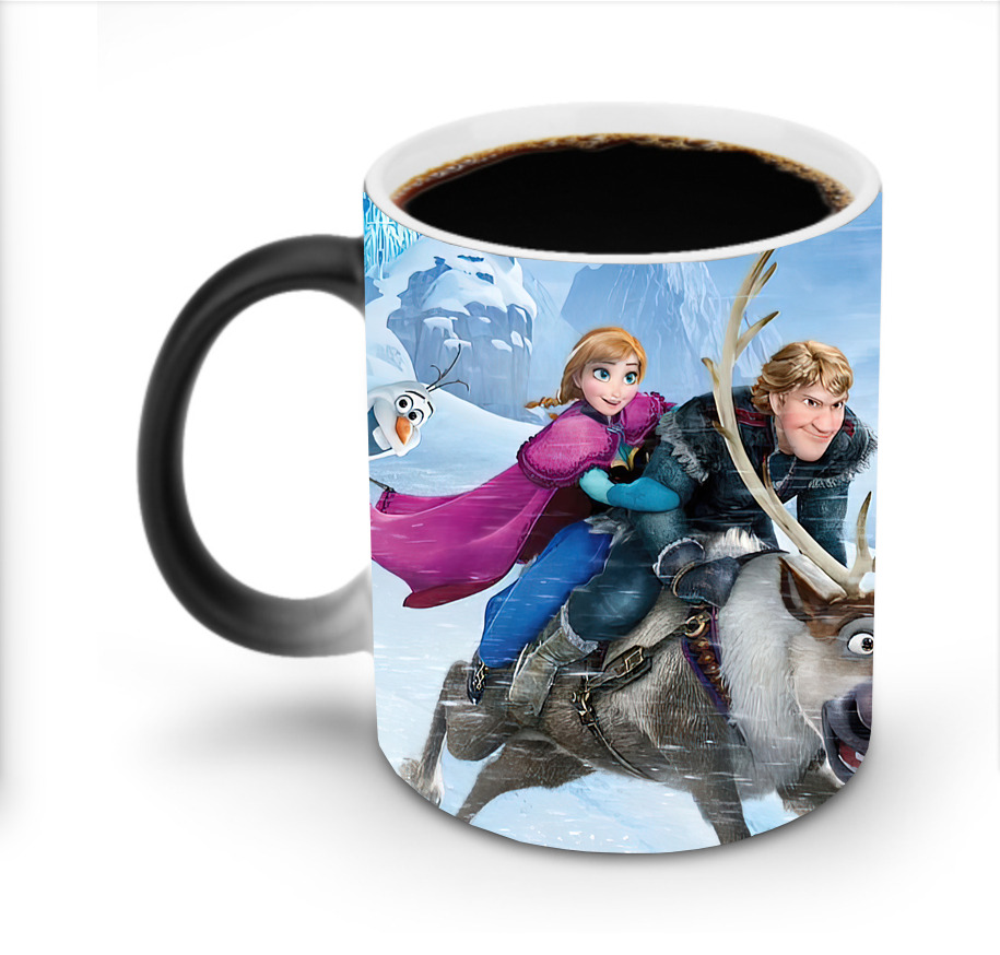 （画像用） アナと雪の女王 アンナ エルサ Frozen Anna Elsa 温度変色マグカップ