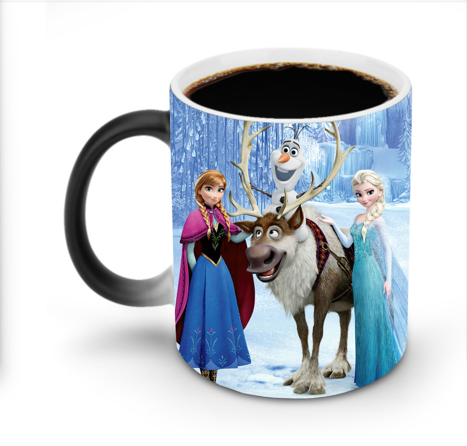 （画像用） アナと雪の女王 アンナ エルサ Frozen Anna Elsa 温度変色マグカップ