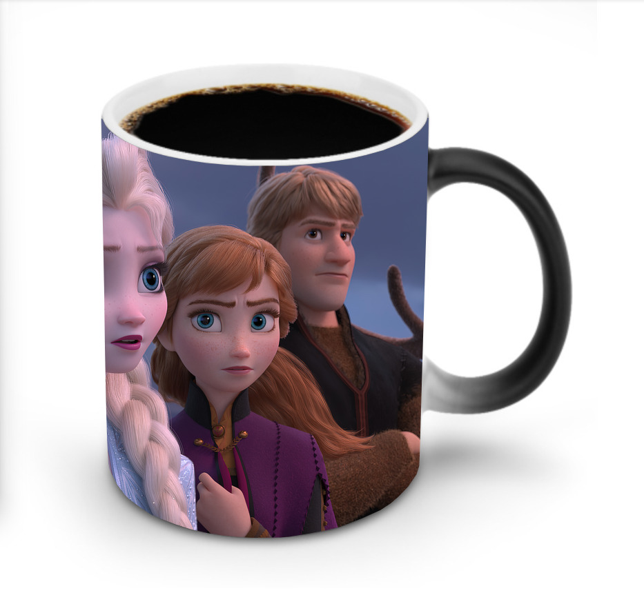 （画像用） アナと雪の女王 アンナ エルサ Frozen Anna Elsa 温度変色マグカップ