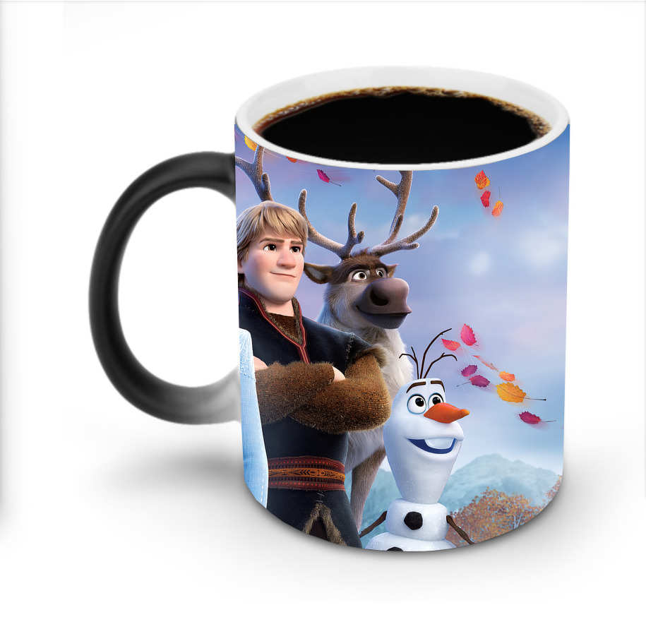 （画像用） アナと雪の女王 アンナ エルサ Frozen Anna Elsa 温度変色マグカップ