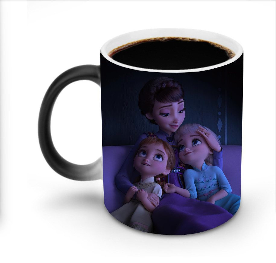 （画像用） アナと雪の女王 アンナ エルサ Frozen Anna Elsa 温度変色マグカップ