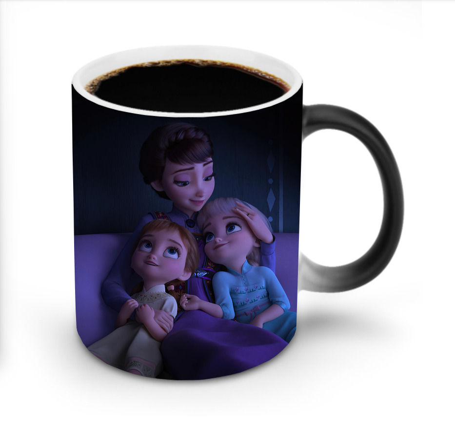 （画像用） アナと雪の女王 アンナ エルサ Frozen Anna Elsa 温度変色マグカップ