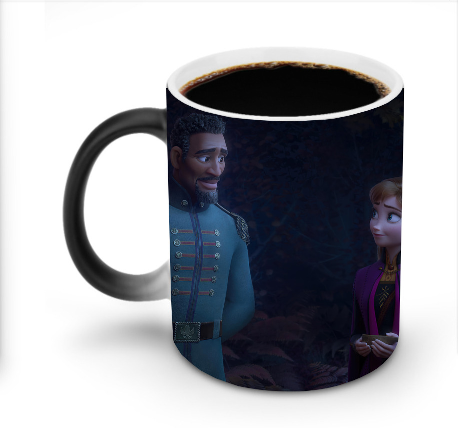 （画像用） アナと雪の女王 アンナ エルサ Frozen Anna Elsa 温度変色マグカップ