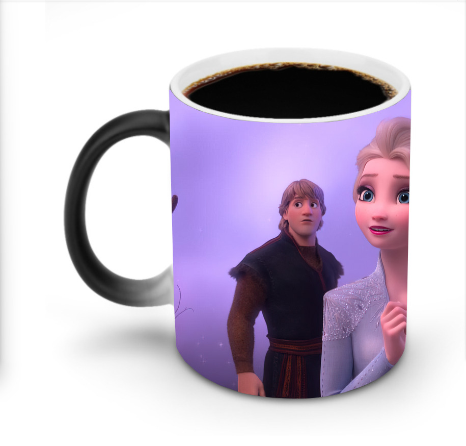 （画像用） アナと雪の女王 アンナ エルサ Frozen Anna Elsa 温度変色マグカップ