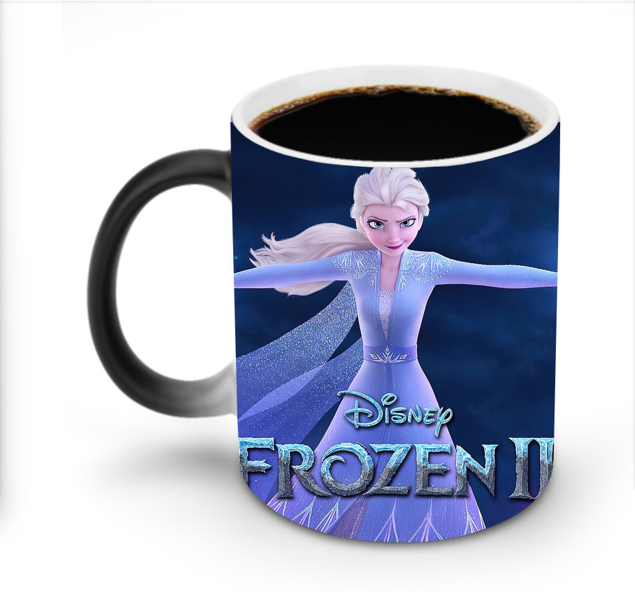 （画像用） アナと雪の女王 アンナ エルサ Frozen Anna Elsa 温度変色マグカップ