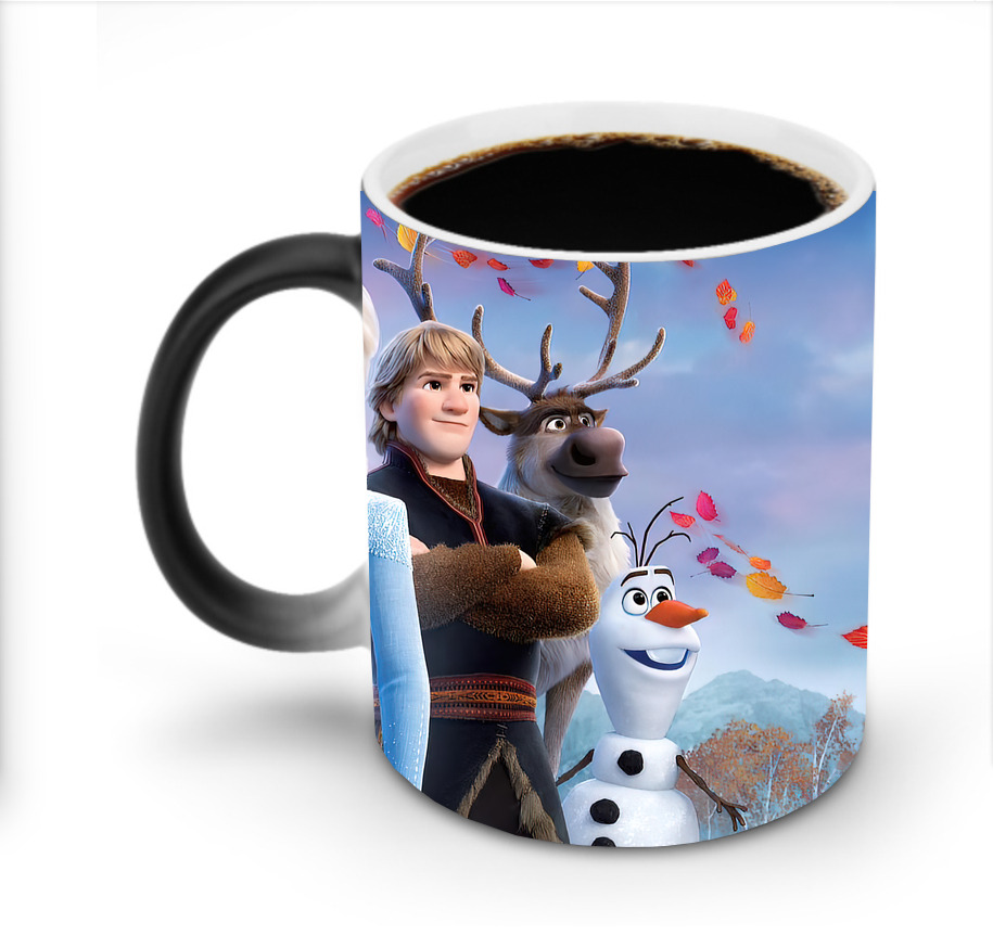 （画像用） アナと雪の女王 アンナ エルサ Frozen Anna Elsa 温度変色マグカップ