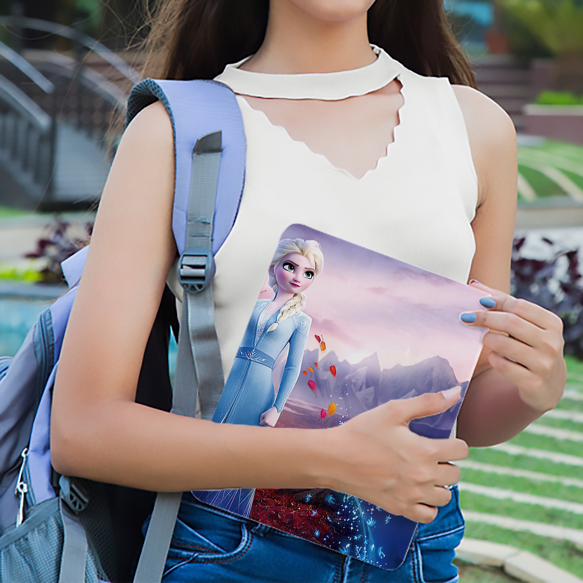 アナと雪の女王 アンナ エルサ Frozen Anna Elsa IPad ケース ブック型 PUレザー TPU 耐衝撃 軽量 薄型 ペン収納なし 全面保護 IPad 各モデル対応