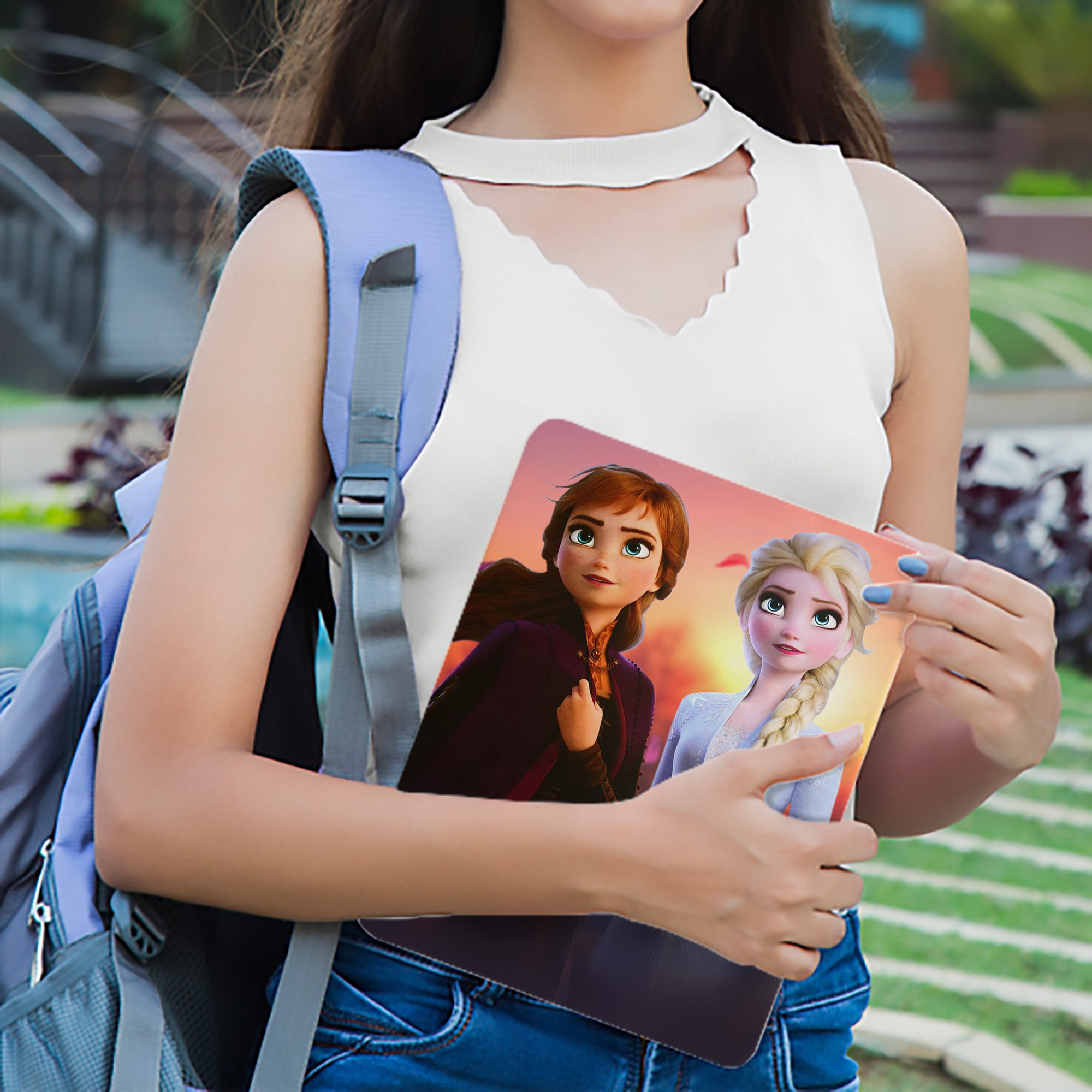 アナと雪の女王 アンナ エルサ Frozen Anna Elsa IPad ケース ブック型 PUレザー TPU 耐衝撃 軽量 薄型 ペン収納なし 全面保護 IPad 各モデル対応