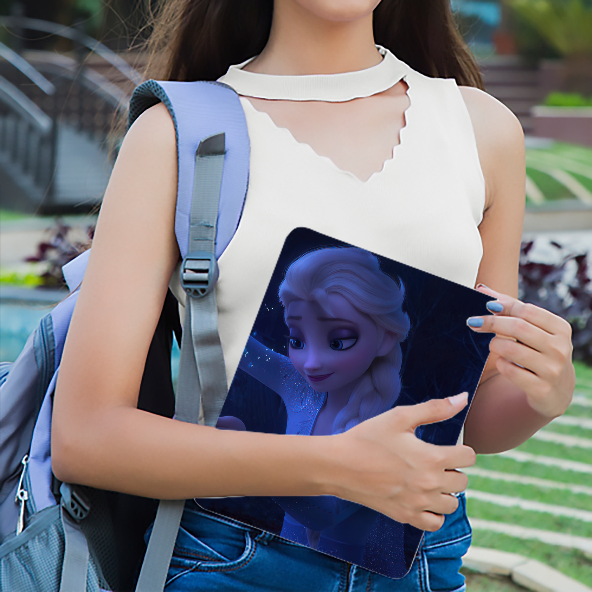 アナと雪の女王 アンナ エルサ Frozen Anna Elsa IPad ケース ブック型 PUレザー TPU 耐衝撃 軽量 薄型 ペン収納なし 全面保護 IPad 各モデル対応