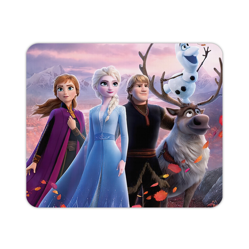 （画像用） アナと雪の女王 アンナ エルサ Frozen Anna Elsa マウスパッド ステッチ加工 ラバー素材 防水 滑り止め 超薄型 ゲーミング/オフィス対応