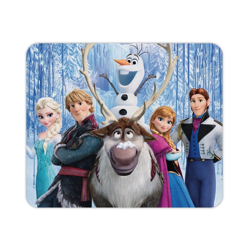（画像用） アナと雪の女王 アンナ エルサ Frozen Anna Elsa マウスパッド ステッチ加工 ラバー素材 防水 滑り止め 超薄型 ゲーミング/オフィス対応