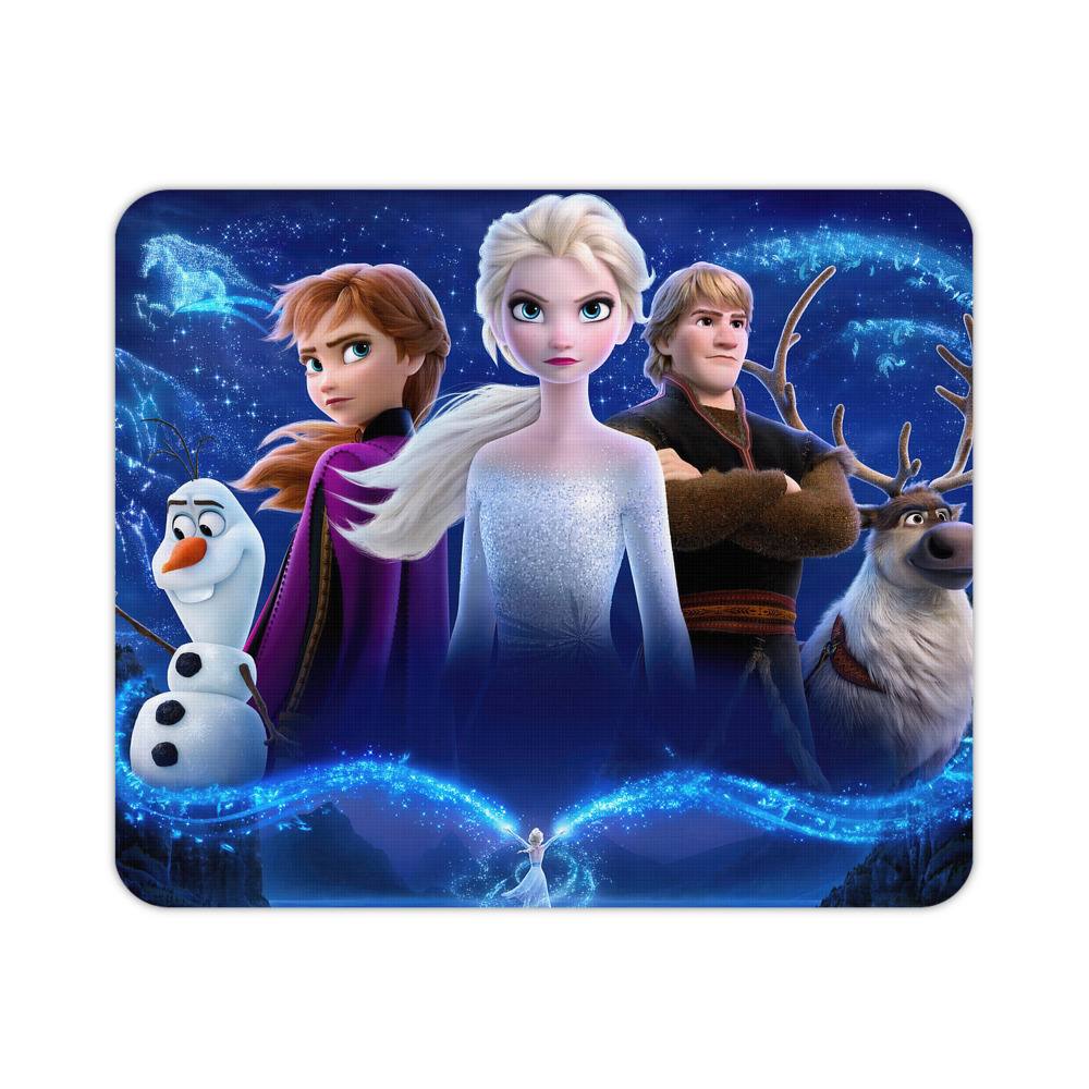 （画像用） アナと雪の女王 アンナ エルサ Frozen Anna Elsa マウスパッド ステッチ加工 ラバー素材 防水 滑り止め 超薄型 ゲーミング/オフィス対応