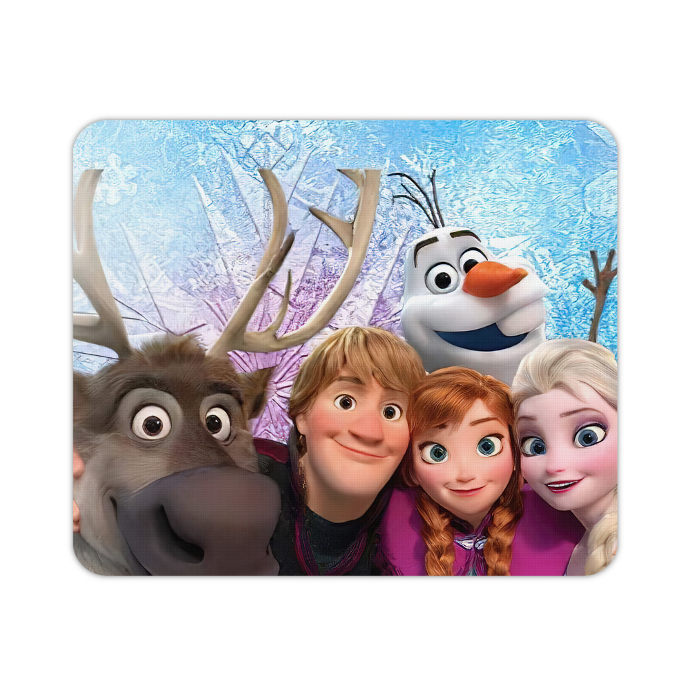（画像用） アナと雪の女王 アンナ エルサ Frozen Anna Elsa マウスパッド ステッチ加工 ラバー素材 防水 滑り止め 超薄型 ゲーミング/オフィス対応