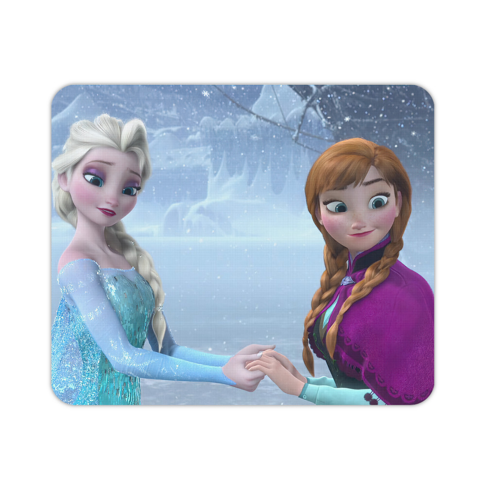 （画像用） アナと雪の女王 アンナ エルサ Frozen Anna Elsa マウスパッド ステッチ加工 ラバー素材 防水 滑り止め 超薄型 ゲーミング/オフィス対応