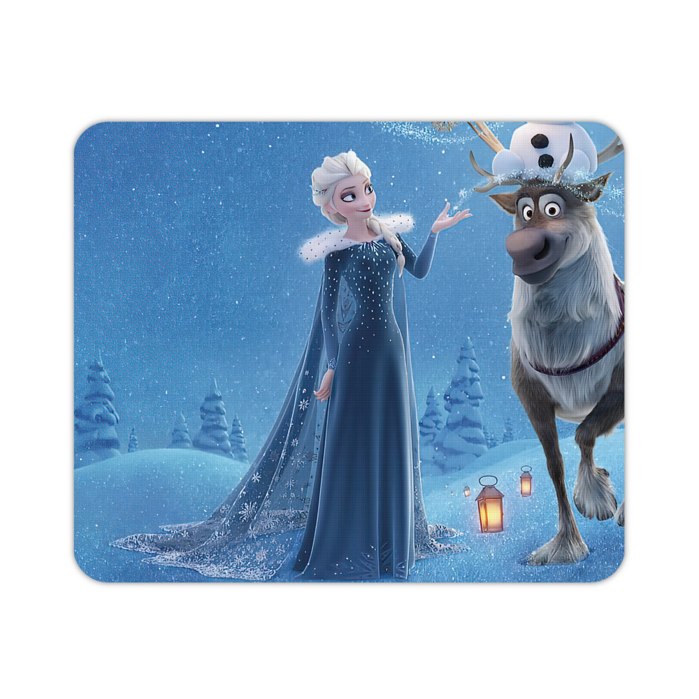 （画像用） アナと雪の女王 アンナ エルサ Frozen Anna Elsa マウスパッド ステッチ加工 ラバー素材 防水 滑り止め 超薄型 ゲーミング/オフィス対応