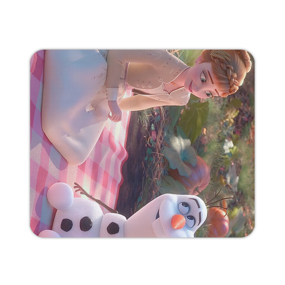 （画像用） アナと雪の女王 アンナ エルサ Frozen Anna Elsa マウスパッド ステッチ加工 ラバー素材 防水 滑り止め 超薄型 ゲーミング/オフィス対応