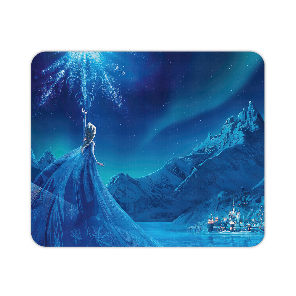 （画像用） アナと雪の女王 アンナ エルサ Frozen Anna Elsa マウスパッド ステッチ加工 ラバー素材 防水 滑り止め 超薄型 ゲーミング/オフィス対応