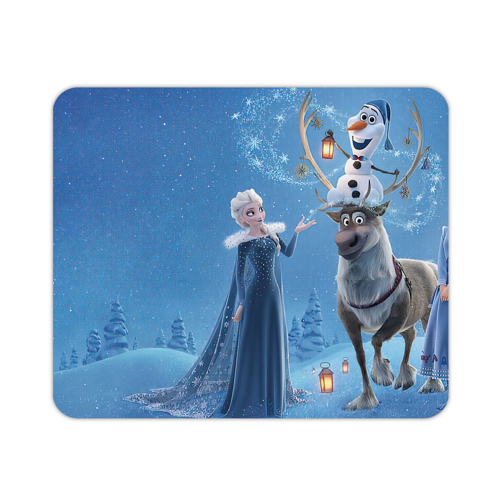 （画像用） アナと雪の女王 アンナ エルサ Frozen Anna Elsa マウスパッド ステッチ加工 ラバー素材 防水 滑り止め 超薄型 ゲーミング/オフィス対応
