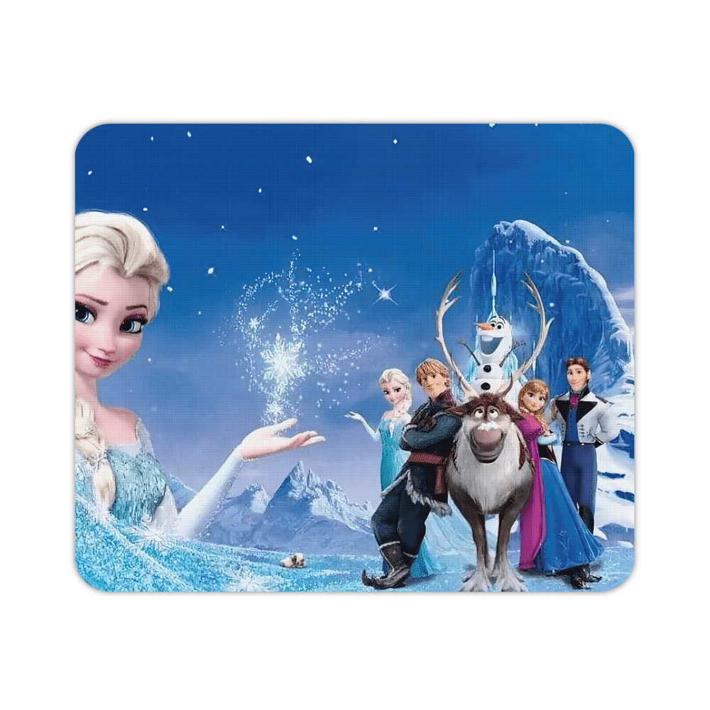 （画像用） アナと雪の女王 アンナ エルサ Frozen Anna Elsa マウスパッド ステッチ加工 ラバー素材 防水 滑り止め 超薄型 ゲーミング/オフィス対応