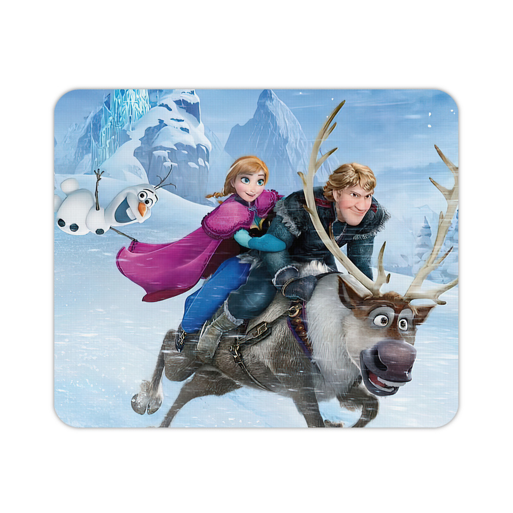 （画像用） アナと雪の女王 アンナ エルサ Frozen Anna Elsa マウスパッド ステッチ加工 ラバー素材 防水 滑り止め 超薄型 ゲーミング/オフィス対応