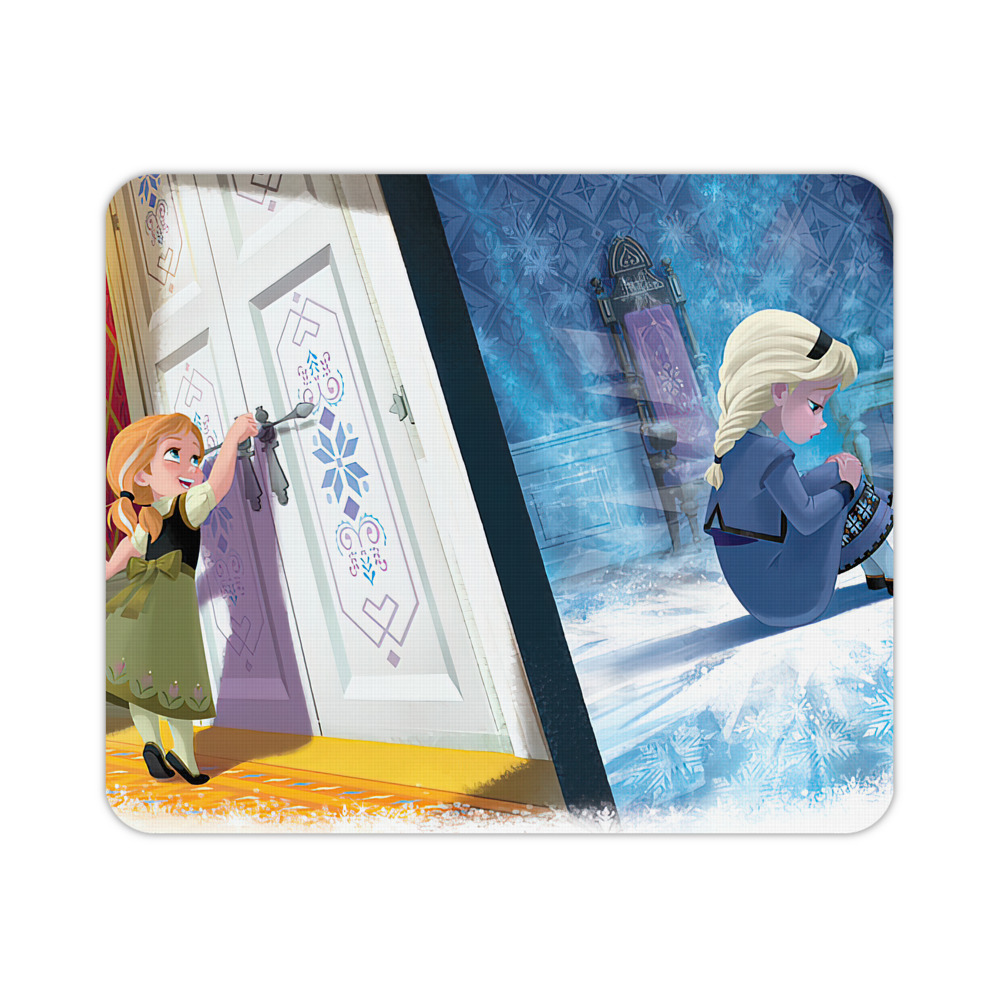 （画像用） アナと雪の女王 アンナ エルサ Frozen Anna Elsa マウスパッド ステッチ加工 ラバー素材 防水 滑り止め 超薄型 ゲーミング/オフィス対応
