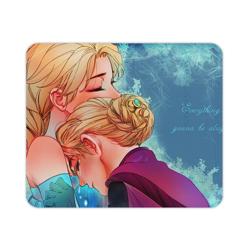 （画像用） アナと雪の女王 アンナ エルサ Frozen Anna Elsa マウスパッド ステッチ加工 ラバー素材 防水 滑り止め 超薄型 ゲーミング/オフィス対応