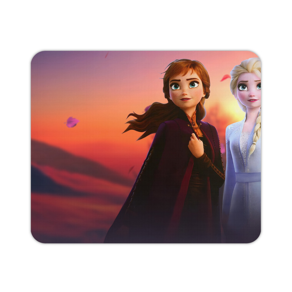 （画像用） アナと雪の女王 アンナ エルサ Frozen Anna Elsa マウスパッド ステッチ加工 ラバー素材 防水 滑り止め 超薄型 ゲーミング/オフィス対応