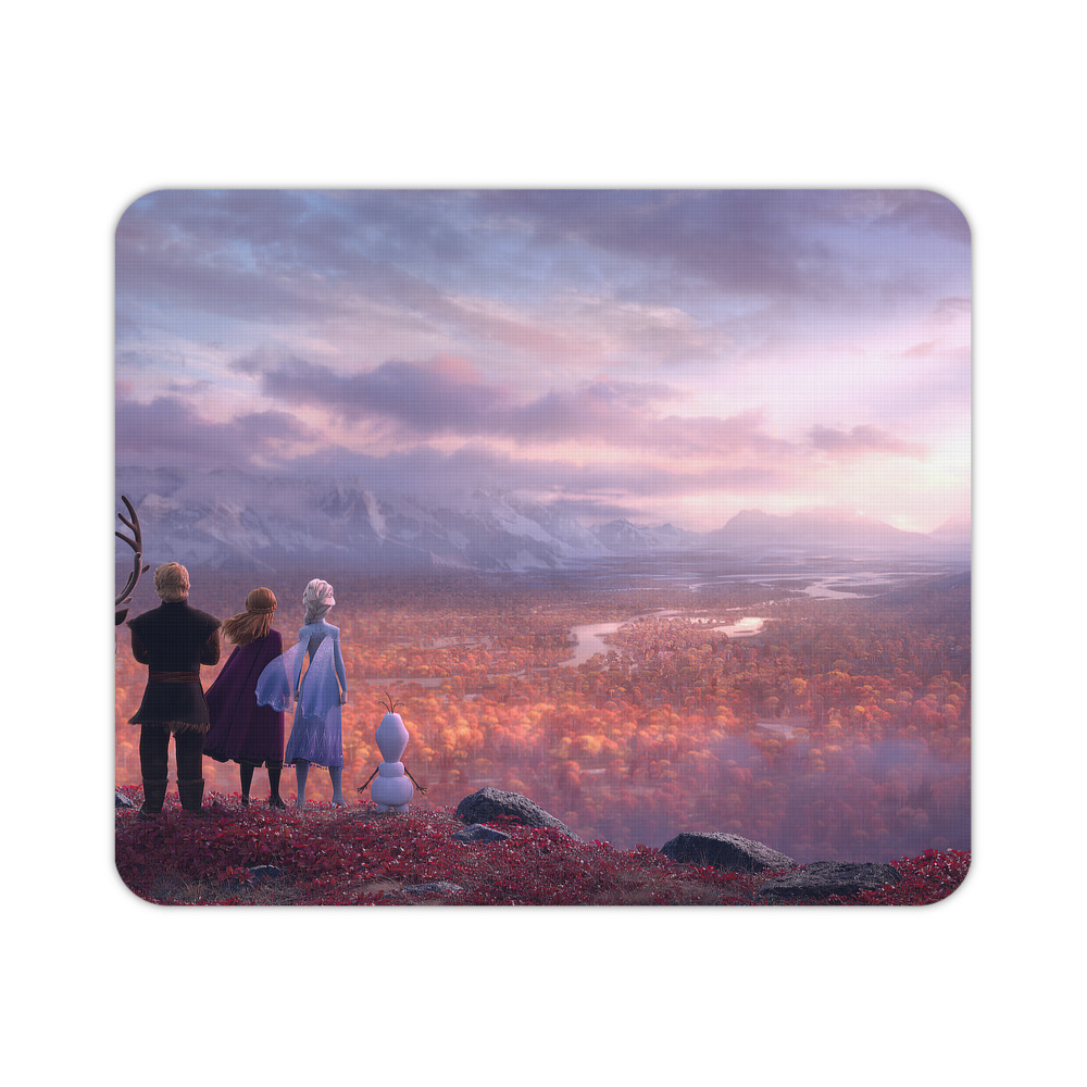（画像用） アナと雪の女王 アンナ エルサ Frozen Anna Elsa マウスパッド ステッチ加工 ラバー素材 防水 滑り止め 超薄型 ゲーミング/オフィス対応