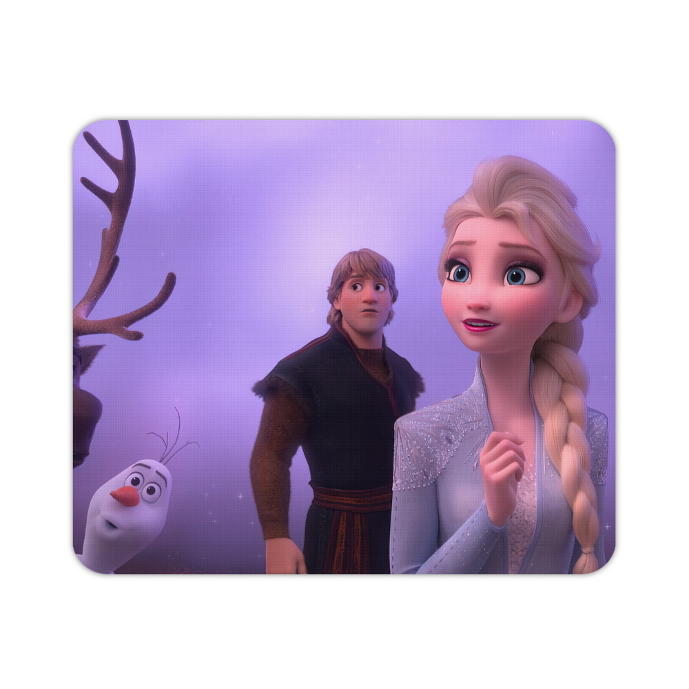 （画像用） アナと雪の女王 アンナ エルサ Frozen Anna Elsa マウスパッド ステッチ加工 ラバー素材 防水 滑り止め 超薄型 ゲーミング/オフィス対応