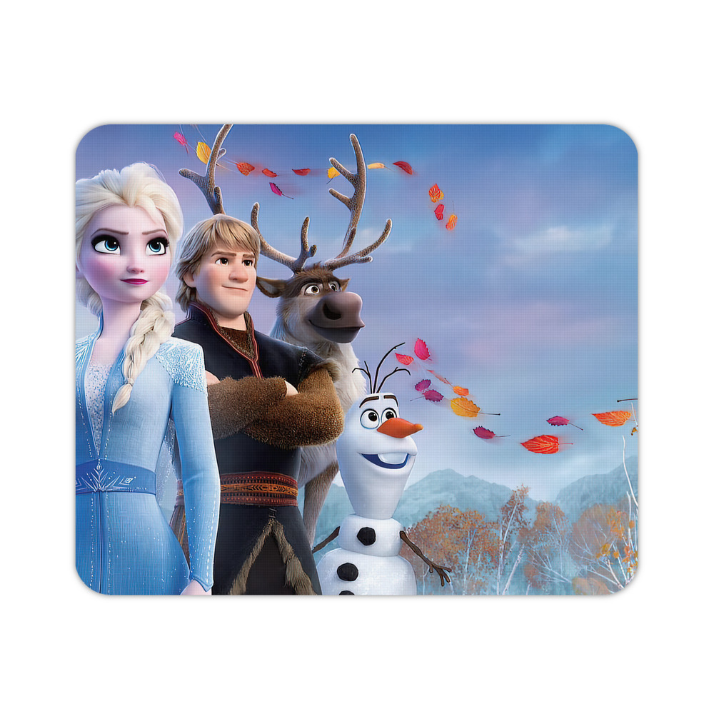 （画像用） アナと雪の女王 アンナ エルサ Frozen Anna Elsa マウスパッド ステッチ加工 ラバー素材 防水 滑り止め 超薄型 ゲーミング/オフィス対応