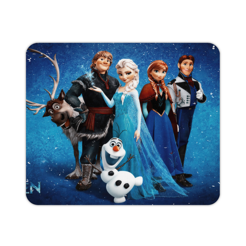 （画像用） アナと雪の女王 アンナ エルサ Frozen Anna Elsa マウスパッド ステッチ加工 ラバー素材 防水 滑り止め 超薄型 ゲーミング/オフィス対応