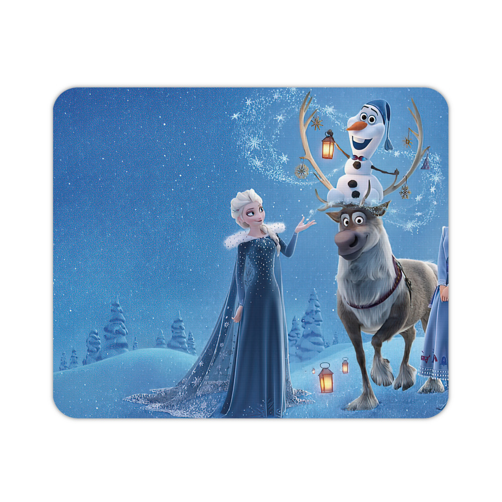 （画像用） アナと雪の女王 アンナ エルサ Frozen Anna Elsa マウスパッド ステッチ加工 ラバー素材 防水 滑り止め 超薄型 ゲーミング/オフィス対応
