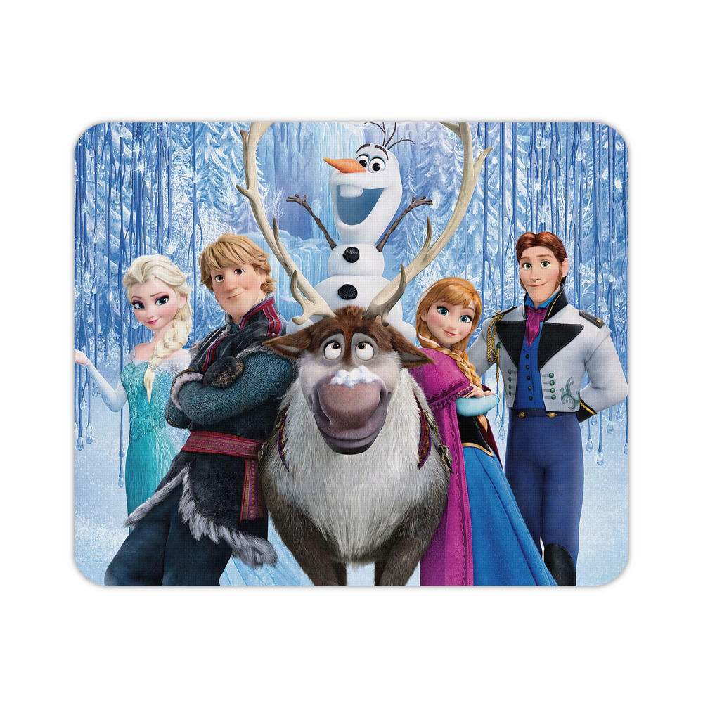 （画像用） アナと雪の女王 アンナ エルサ Frozen Anna Elsa マウスパッド ステッチ加工 ラバー素材 防水 滑り止め 超薄型 ゲーミング/オフィス対応