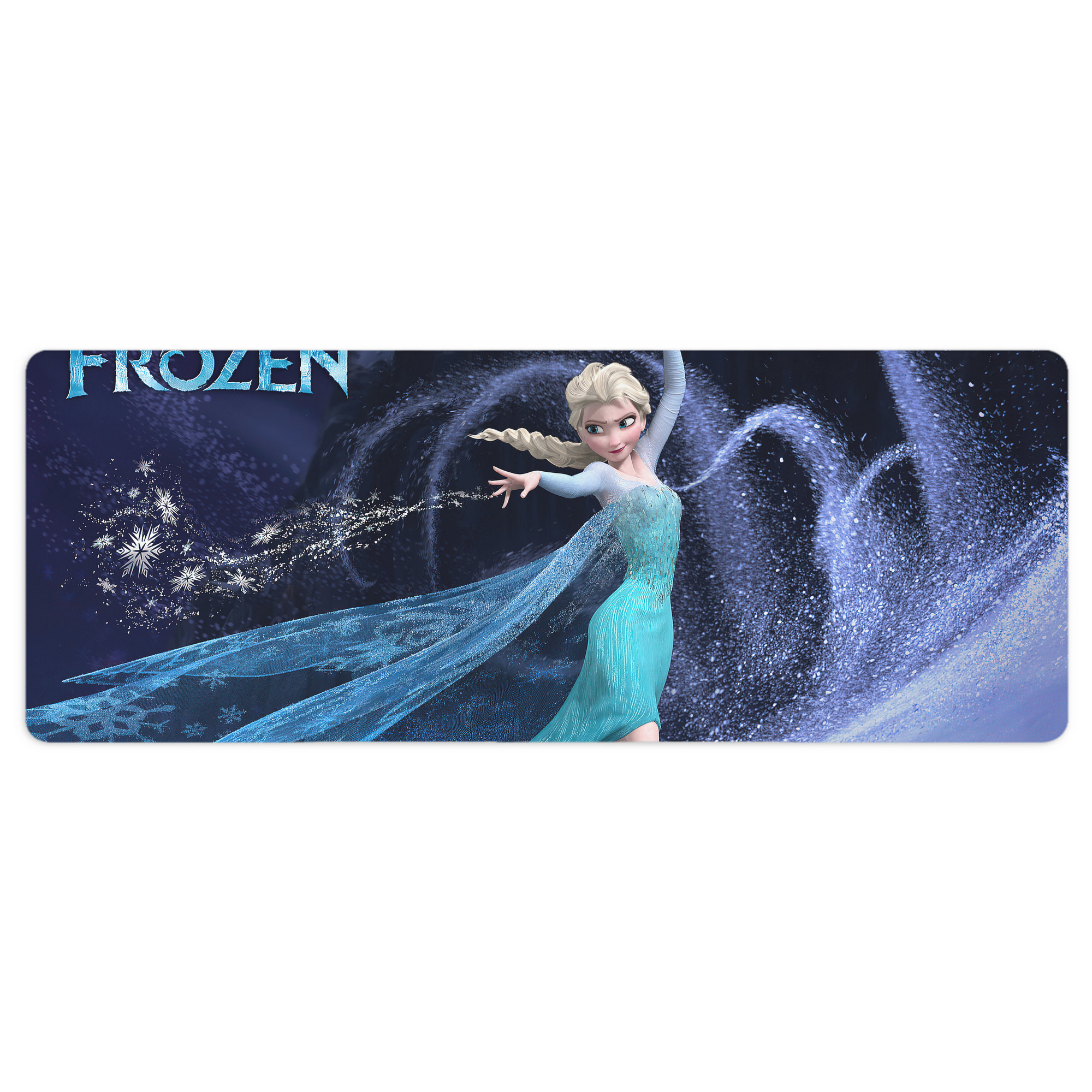 （画像用） アナと雪の女王 アンナ エルサ Frozen Anna Elsa ステッチ加工 大判デスクマット／滑り止めマウスパッド