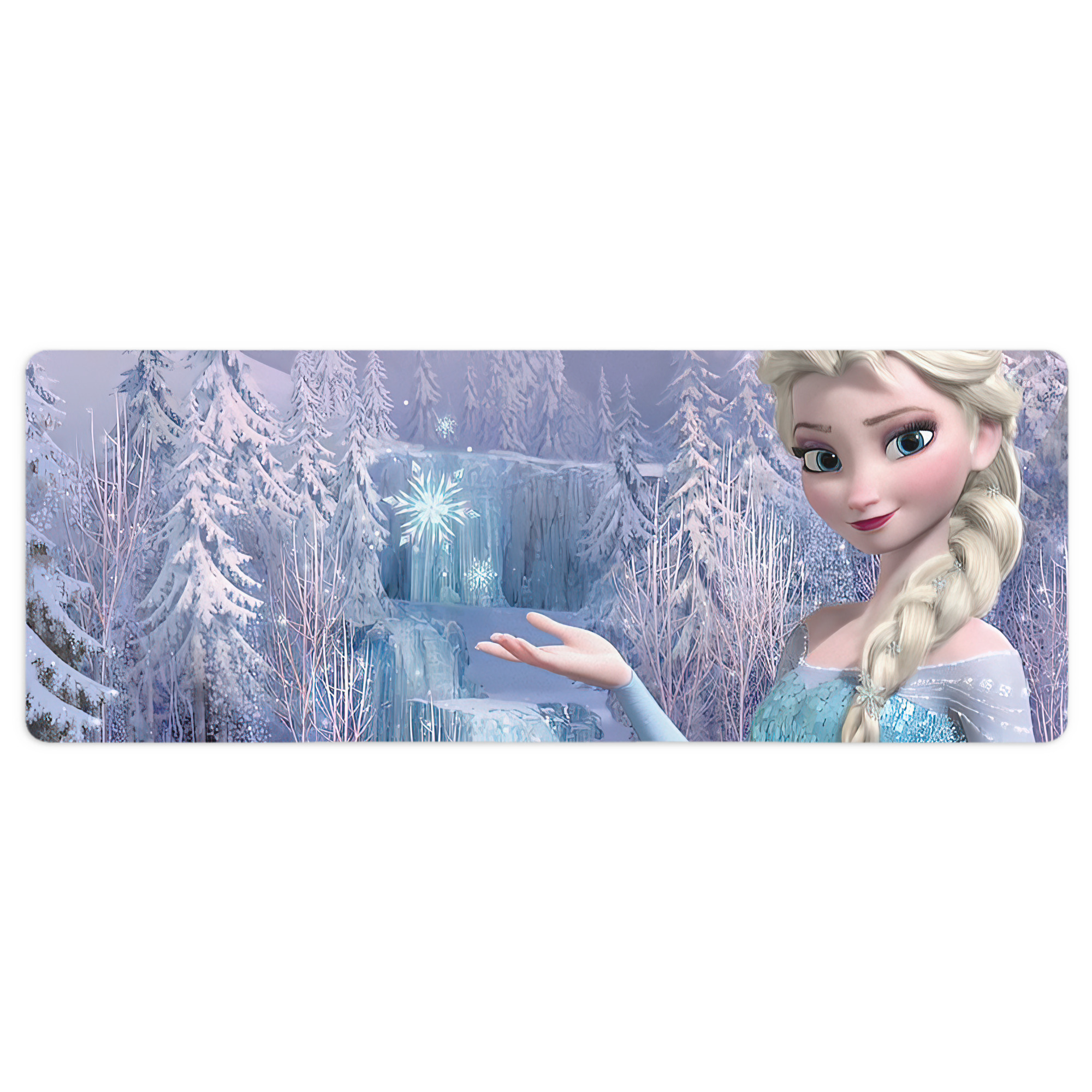 （画像用） アナと雪の女王 アンナ エルサ Frozen Anna Elsa ステッチ加工 大判デスクマット／滑り止めマウスパッド