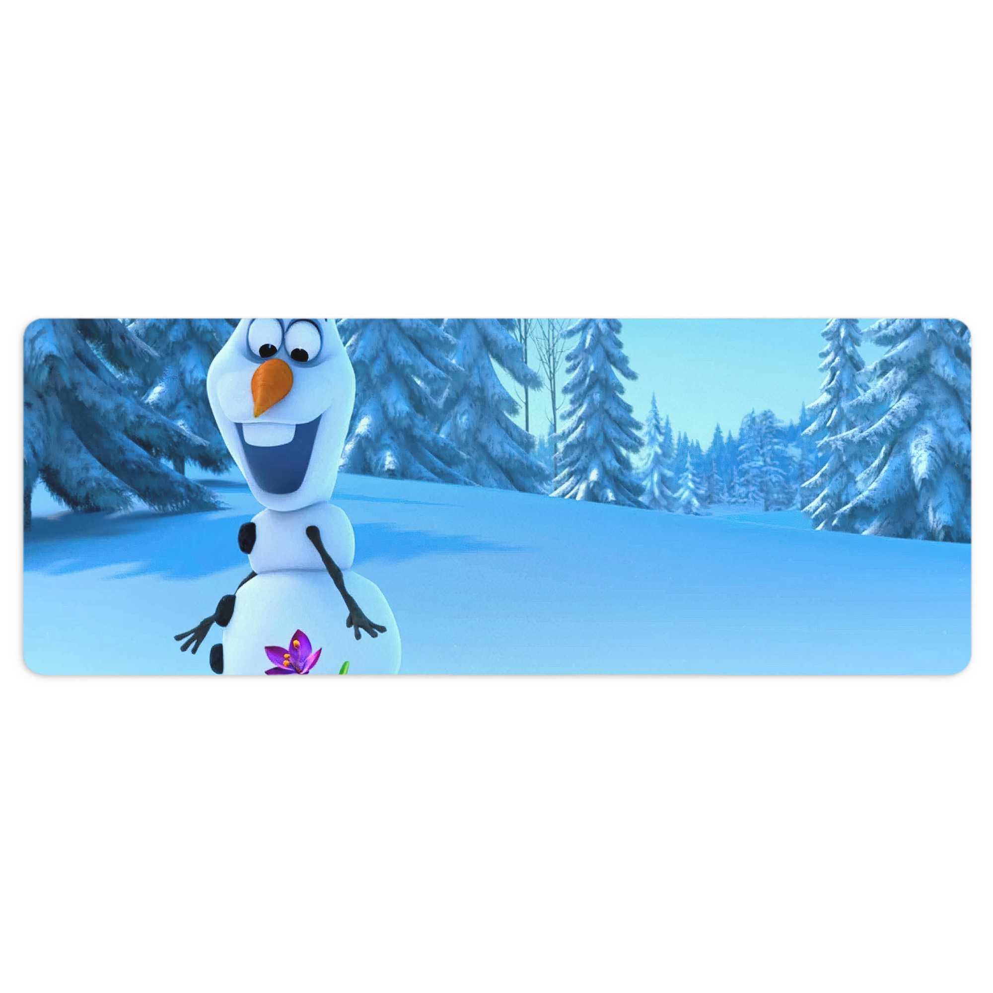 （画像用） アナと雪の女王 アンナ エルサ Frozen Anna Elsa ステッチ加工 大判デスクマット／滑り止めマウスパッド
